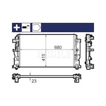 Radyatör Mahle Cr1710000s Sprinter 2006-2018 / 2018+ 651 Motor Crafter 2006-2018 Oem 9065000202