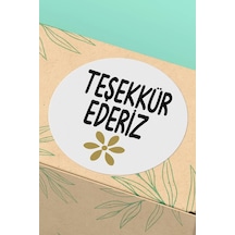 Teşekkür Ederiz Kargo Paketleme Sticker 3x3cm St2147 Çok Renkli