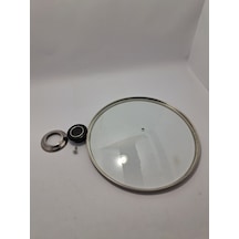 Cam Kapak 24 Cm Ve Parliement Mavi Kulp