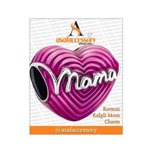 Kırmızı Kalpli Mama Charm Pembe