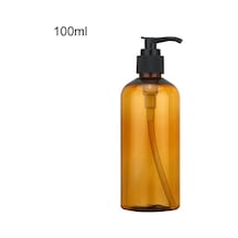Kahverengi 100ml-100/200/300ml Büyük Kapasiteli Dağıtıcı Şişe Sıvı Losyon Şampuan Sabun Basın Şişeleri El Seyahat Doldurulabilir Taşınabilir Şişe