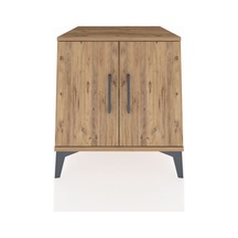 Kronos Komodin 2 Raflı 2 Kapaklı 60x59x64 Çam-çam Çam