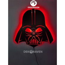 Darth Vader Led Işıklı Ahşap Tablo (523524502)