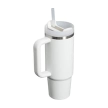 Quencher Pipetli Termos Bardak, Beyaz Frost , 0.88 Litre Açık Beyaz