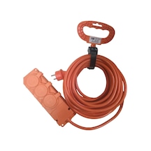 3 Lü Seyyar Uzatma Kablosu - 3x2,5mm² Yüksek Güç Kapasiteli Kalın Kablo, Ip44 Suya Dayanıklı Bylion Dış Mekan Prizi, Atölye Ve Bahçe Tipi 10m / 20m Seçenekli 20 Metre Diger