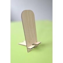 Masa Düzeni Ve Şıklık İçin Ahşap Mdf Telefon Standı 1 Adet
