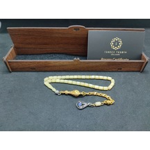 475 Ayar Gümüş Püsküllü 4 Parmak Küçük Boy Kalingrad White Amber Açık Gri 97216246