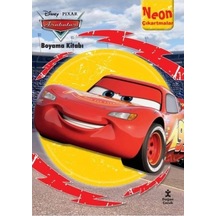 Disney Arabalar Neon Çıkartmalı Boyama Kitabı