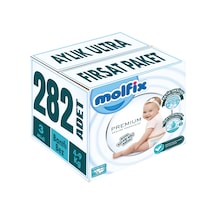 Molfix Premium Bebekbezi Beden:3 4-9kg Midi282adetaylık Ultrafrst 3'lü
