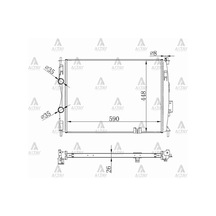 Nissan Qashqai 2007-2013 Radyatör Su Benzinli 26mm 1.6 2.0 21400-jd000