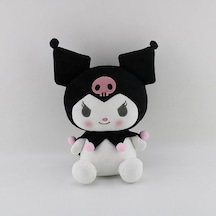 Kawaii Sanrio Kuromi Karikatür Peluş Oyuncak Pembe - Siyah