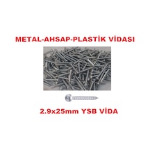 SAC VİDASI 2.9x25 YSB 250 ADET METAL AHŞAP PLASTİK VİDASI