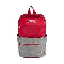 Me Sırt Çantası Slazenger Traveller Gri Kırmızı Okul Sırt Çantası