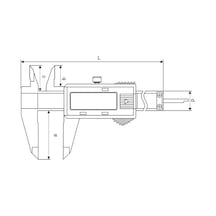 Fett 0-150mm Pld Ekonomik Tip Dijital Kumpas