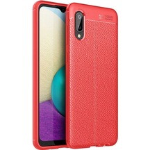 Rba Aksesuar Galaxy Uyumlu A02 Kılıf Rba Niss Silikon Kapak - Kırmızı Kırmızı