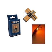 T10 Led Ampul 24 Ledli Canbuslı Park Ampulü 2&amp 39li Takım Turuncu
