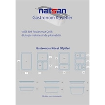 Paslanmaz Çelik Gastronom/gastronorm Küvet Gn 1/3-150 32,5 X 17,6 X 15 Cm Çok Renkli