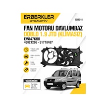 Fan Motoru Davlumbaz Ev847600 Doblo 1.9 Jtd Klimasız 46821266 51718487 / - Erb1133