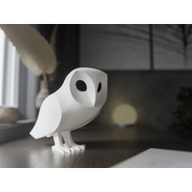 Beyaz Baykuş 14cm Dekoratif Obje Hediyelik Eşya Masa Ev Dekorasyon
