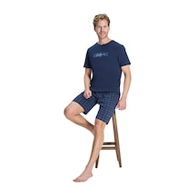 Over Sleep By Poleren Over Sleep 2391 Erkek Süprem Şort Yazlık Takım M-l-xl-2xl Lacivert