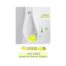 180 Adet Limon Kokulu Pisuvar Süzgeci Lavabo Yer Gideri Koku Giderici Hijyenik Tuvalet Matı
