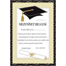 Mezuniyet Belgesi A4