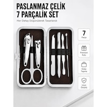 Paslanmaz Çelik Kişisel Bakım Seti 7 Parça - 1000