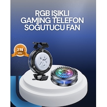Rgb Led Telefon Soğutucu Fan Yüksek Hızlı Soğutma Oyuncu Cooler