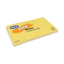 Mas Yapışkanlı Not Kağıdı 3 Blok 100 Sy 35x51 Pastel Sarı 3653