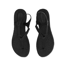 Black Cheerful14 - Siyah Parmak Arası Terlik-6959 Siyah