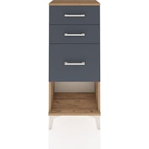 Arges Komodin 3 Çekmeceli 44x30x106 Çam-antrasit Çam Arges Komodin 3 Çekmeceli 44x30x106 Çam-antrasit Çam