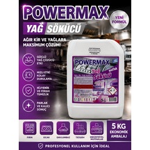Powermax Mutfak Temizleme Ürünü 5l Profesyonel Mutfak Temizliği İçin Tekli