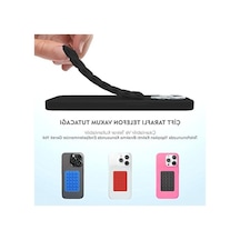 Babilden Telefon Arkasına Yapışan Silikon Vantuzlu Telefon Kılıfı Tutucu Araç Telefon Tutucu Ahtapot Vakumlu Telefon Tutucu Siyah Çift Taraflı