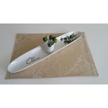 Amerikan Servis Dalya+pl 32 x 45 CM Krem-1 Adet Krem