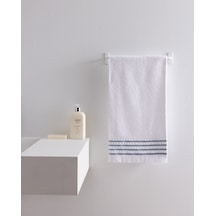 Madame Coco Velours Pamuklu Yüz Havlusu - Beyaz/mavi 8684427296967 Çok Renkli