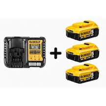 Dewalt Şarj Seti Dcb184 5 Amper 3 Adet Ve Dcb1104 Şarj Cihazı 1 Adet