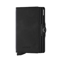 Secrid Twinwallet Vintage Kartlık Cüzdan, Siyah Çok Renkli