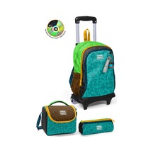 Coral High Kids Craft Desenli Desenli Çekçekli 3'lü Çanta Seti Set0134016 Çok Renkli