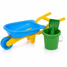 Mini El Arabalı Kum Oyuncak Seti 3 Parça 40x20 Cm 001