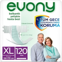 Evony Bel Bantlı Yetişkin Hasta Bezi Büyük Boy XL 4 x 30'lu