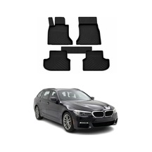 Tr Bmw 5 Series G30 Sw 2014-2023 Uyumlu 4d Havuzlu Paspas Siyah 5 Parça Genel