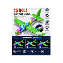 Led Işıklı Köpük Uçak Oyuncak - Büyük Boy Hafif Ve Dayanıklı Eva Köpük Kolay Kurulum Açık Hava Çocuk Oyuncağı Yeşil - 921722147