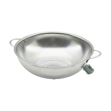 28cm Metal Kulplu Çelik Sepet Süzgeç İnce Tel Ayaklı 5264 Çok Renkli