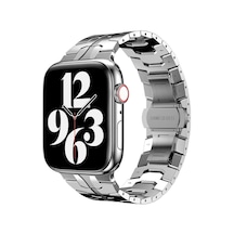 Apple İle Uyumlu Watch 42mm Krd-63 Metal Kordon Gümüş Çok Renkli
