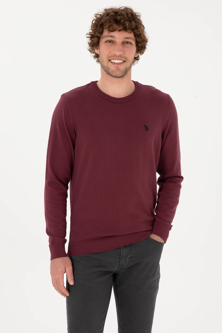 U.s. Polo Assn. Erkek Plum Kazak /triko 50313713-vr177 New Plum