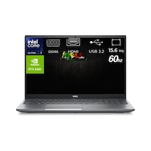 Dell Precision 3591 XCTOP3591EMEA-14 Ultra 7 155H 16 GB 2 TB SSD RTXA500 SSD 15.6" W11P Dizüstü Bilgisayar