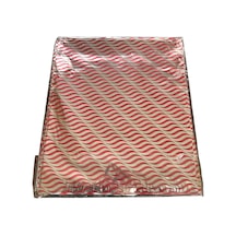 Omeyva Desenli Metalize Hediye Paketi Yapışkanlı Torba Poşet - 30x35 Cm. - 100 Adetlik 1 Paket