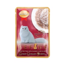 Smart Heart Refine Kedi Konservesi Jöle İçinde Tiftiklenmiş Tavuklu Ve Ton Balıklı 70 Gr