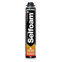 Selsil Selfoam B1 Yangına Dayanıklı Poliüretan Köpük Tabancalı 750 ml Siyah Siyah