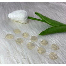 Yuvarlak Model 2 Delikli Krem Rengi Düğme 20boy 13mm-20 Adet